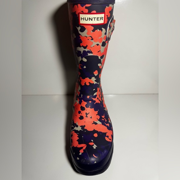 Hunter Women’s Colorful Flecktarn Camo Matte Rainboots Size 9 - Picture 4 of 14